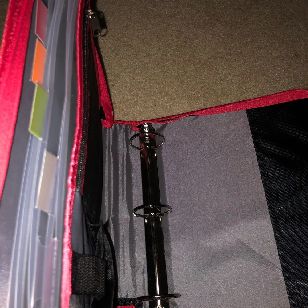 Five Star Red and Black Binder